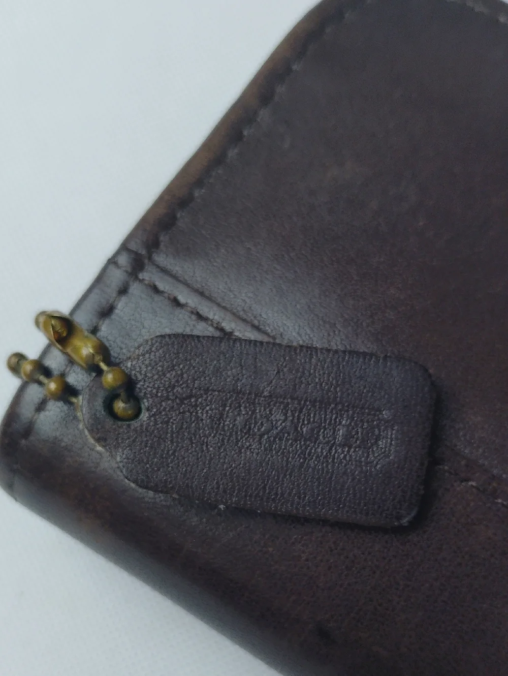 Coach Vintage Brown Leather Zip Wallet. - Picture 12 of 15